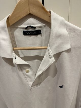 Polo Nautica Blanco Talla L