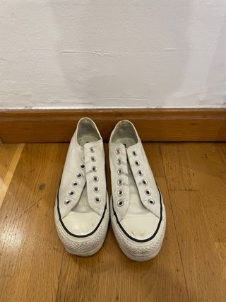 Zapatillas Converse plataforma blancas Talla 38