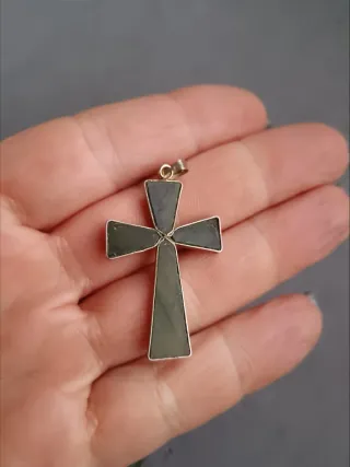 Conjunto de Joyas Pulsera ,Cruz y Anillo Jade