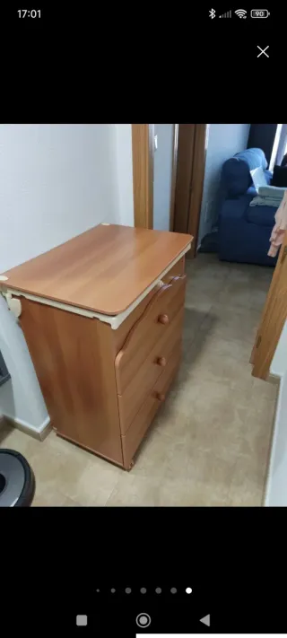 Mobile per fasciatoio per neonati in legno