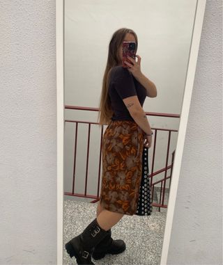 falda Midi Massimo Dutti talla L