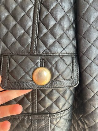 Giacca Pelle Nera Dolce & Gabbana.