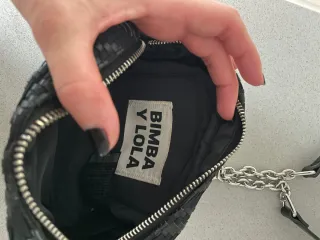 Bolso Bimba y Lola negro tejido
