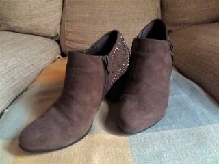 Botines marrones T. 39 con brillos