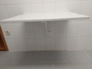 Tavolo da cucina pieghevole bianco