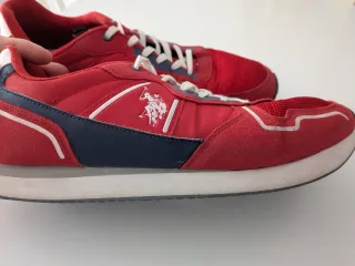 Zapatillas Polo Ralph Lauren Rojas y Blancas