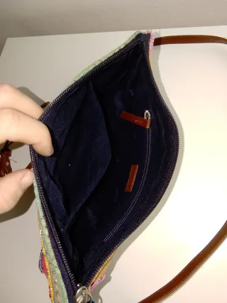 Bolso bandolera étnico multicolor