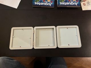 Marco de fotos triple blanco