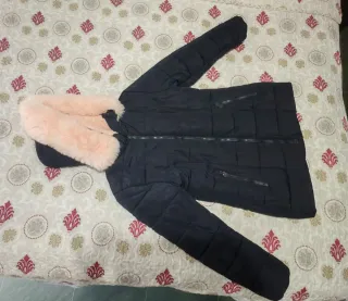 Chaquetón niña capucha pelo talla 13-14