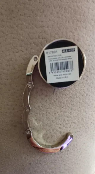 Colgador bolso búho plata