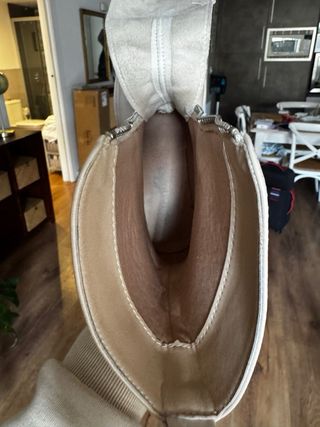 Botines Beige Suela Track