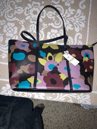 Bolso Tote Bag Parfois Multicolor Flores