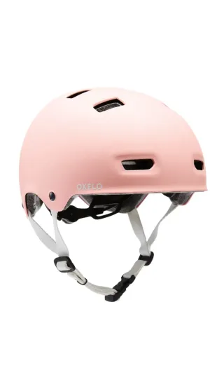 Casco Oxelo Rosa Patines Patinete Skate MF500