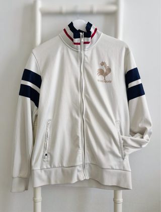 Sudadera Le Coq Sportif Blanca y Azul