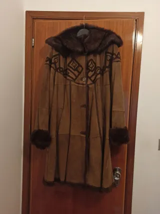 Cappotto vintage shearling marrone