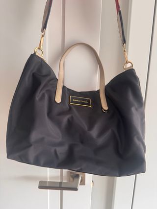 Bolso Nylon Azul BIMBA Y LOLA con bandolera