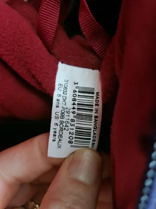 Mono de esquí infantil rojo y azul