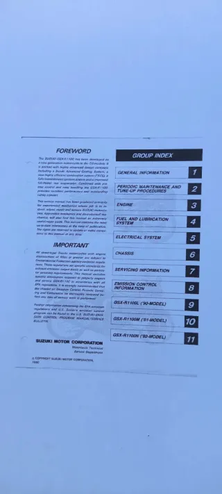 Manual Taller Suzuki GSXR 1100