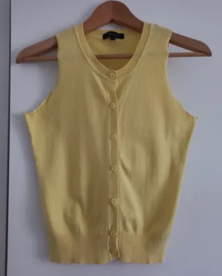 Conjunto 2 piezas: Chaleco amarillo y pantalón
