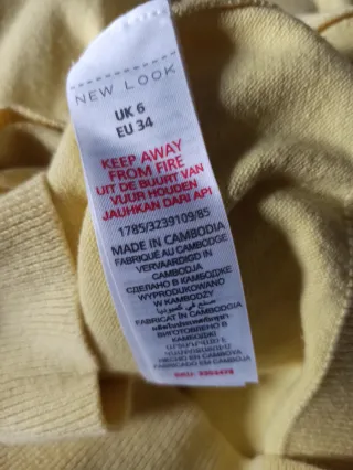 Conjunto 2 piezas: Chaleco amarillo y pantalón