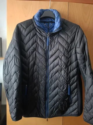 Piumino Fiorella Rubino nero trapuntato