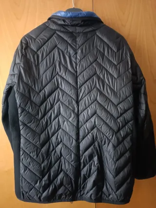 Piumino Fiorella Rubino nero trapuntato