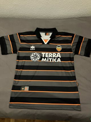 Camiseta Retro Valencia CF Luanvi Gris Naranja