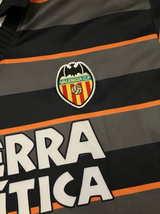 Camiseta Retro Valencia CF Luanvi Gris Naranja