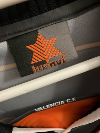 Camiseta Retro Valencia CF Luanvi Gris Naranja