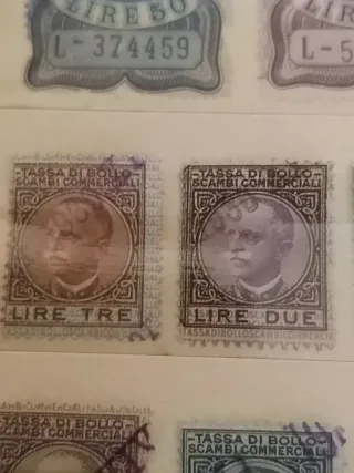 Lotto marche da bollo Regno d'Italia