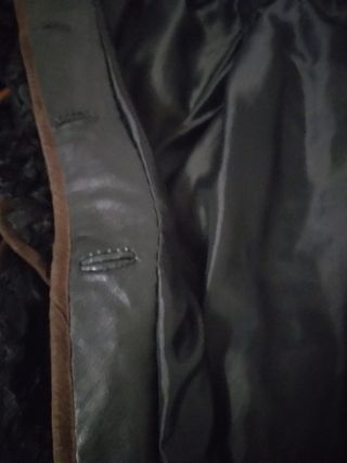 Abrigo de astracán negro