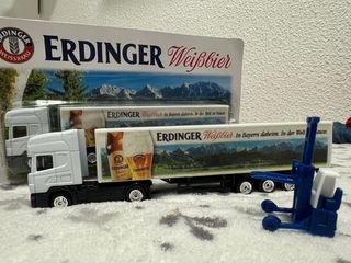 Camión a escala 1:87 cerveza Erdinger Weißbier