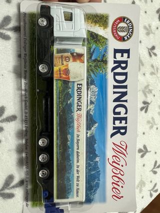 Camión a escala 1:87 cerveza Erdinger Weißbier