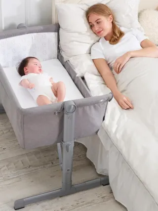 Minicuna colecho Ibaby gris