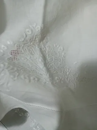 Lenzuolo lino ricamato a mano porta una sola feder