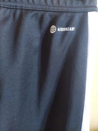 Pantalón Adidas Mujer Negro y con rayas rosa