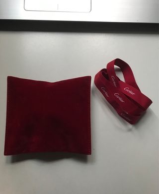 Estuche de viaje reloj Cartier con almohadilla