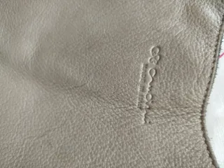 Bolso Tote Bag Crusiani Piel Gris Topo