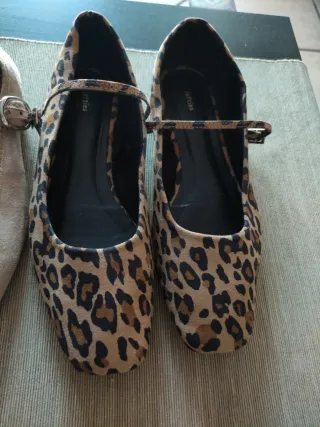 3 pares francesitas planas hebilla T37-38