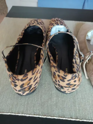 3 pares francesitas planas hebilla T37-38