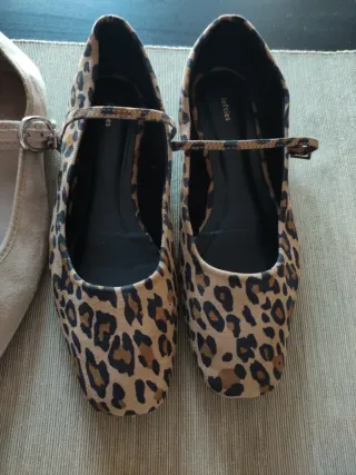 3 pares francesitas planas hebilla T37-38