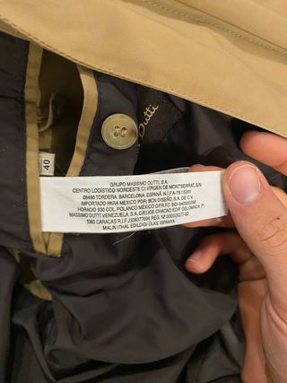 Chaqueta Massimo Dutti Beige/Marrón