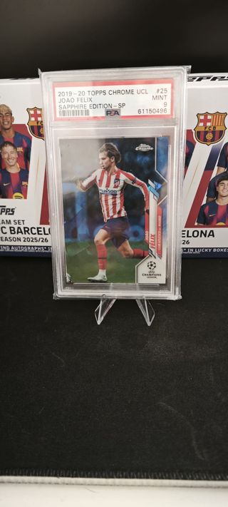Joao Felix At.Madrid Topps  UCL Sapphire PSA 9