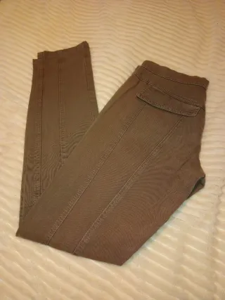 Pantaloni skinny Sisley color kaki