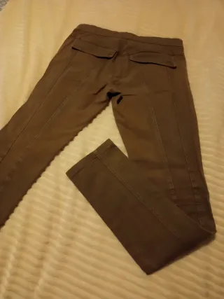 Pantaloni skinny Sisley color kaki