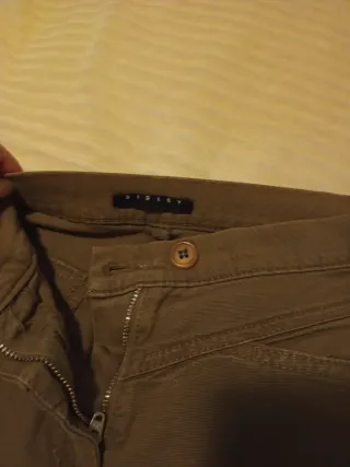 Pantaloni skinny Sisley color kaki