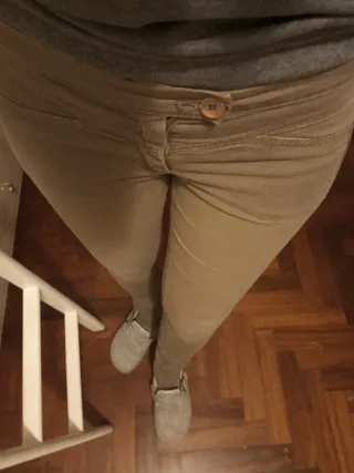 Pantaloni skinny Sisley color kaki