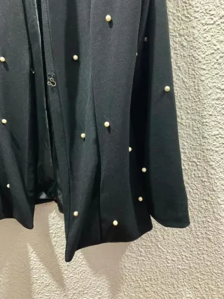 Blazer Negro Perlas Talla M