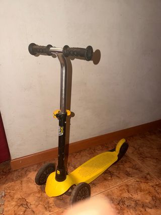 Patinete infantil 3 ruedas amarillo
