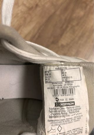 Patines Quad Fitness OXELO Blancos